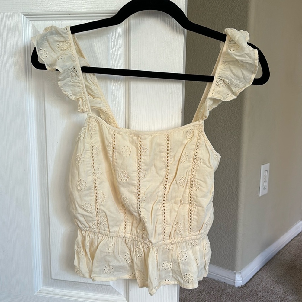 BP Yellow Eyelet Tank Top